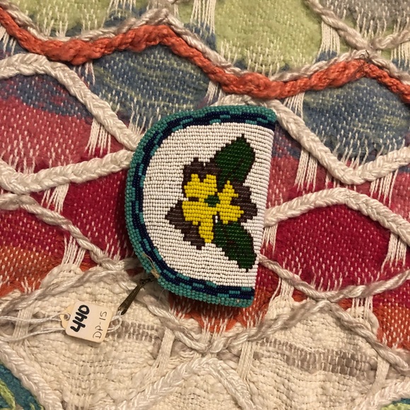 Anthropologie Handbags - Vintage Hand Beaded Coin Purse